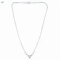 Zirconia CZ Pendant Chain Necklace Jewelry