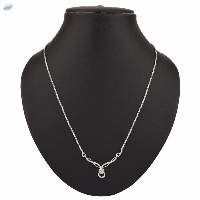 Zirconia CZ Pendant Chain Necklace Jewelry