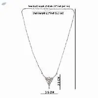 Zirconia CZ Pendant Chain Necklace Jewelry