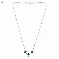 Zirconia CZ Pendant Chain Necklace Jewelry