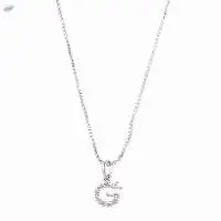 Initial Letter Pendant Chain Necklace Jewelry