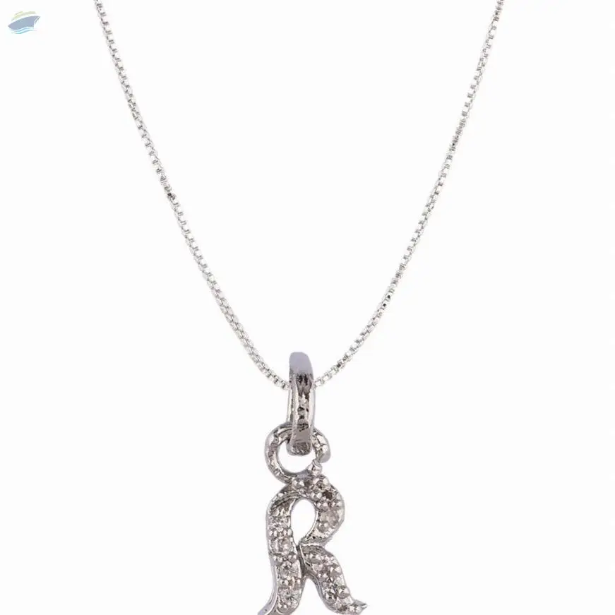 Initial Letter Pendant Chain Necklace Jewelry