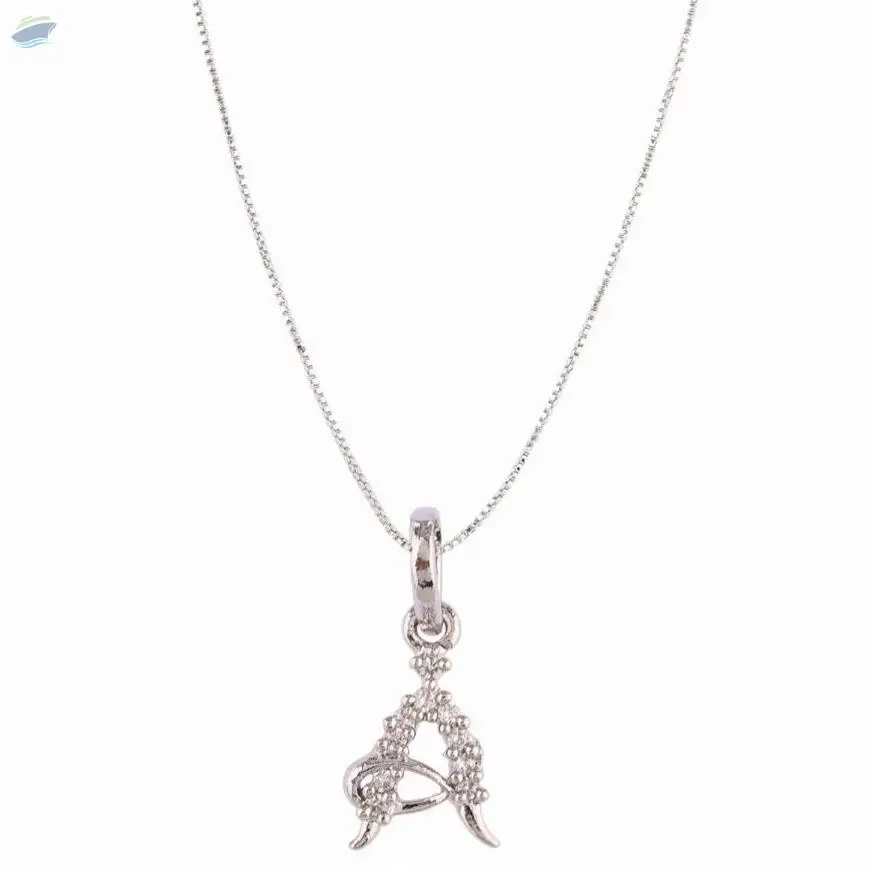 Initial Letter Pendant Chain Necklace Jewelry