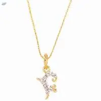 Initial Letter Pendant Chain Necklace Jewelry