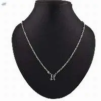 Initial Letter Pendant Chain Necklace Jewelry