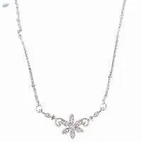 Zirconia CZ Pendant Chain Necklace Jewelry