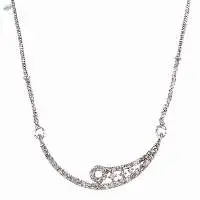 Zirconia CZ Pendant Chain Necklace Jewelry