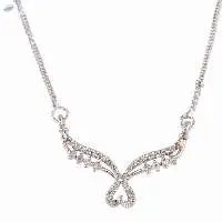 Zirconia CZ Pendant Chain Necklace Jewelry
