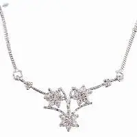 Zirconia CZ Pendant Chain Necklace Jewelry