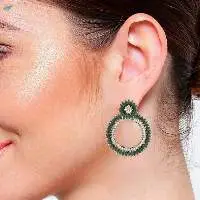 Rhinestone Boho Dangle Statement Earring Set