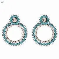 Rhinestone Boho Dangle Statement Earring Set