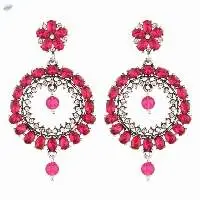 Rhinestone Boho Dangle Statement Earring Set