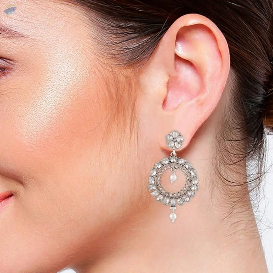 Rhinestone Boho Dangle Statement Earring Set