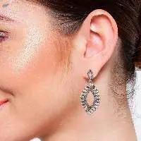 Earrings Leaf Dangle Statement Earring Set