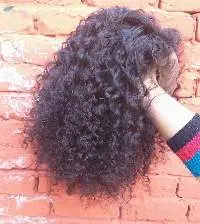Natural Deep Curly Full Lace Wig