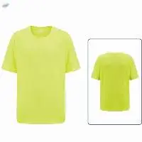Fluorescent Yellow O-neck T-shirt