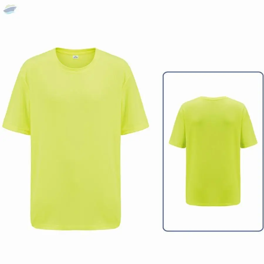 Fluorescent Yellow O-neck T-shirt