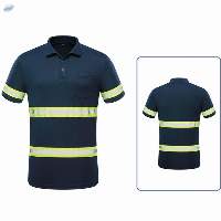 Reflective Turndown Collar T-shirt 02102B
