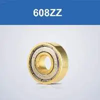 Skateboard Bearing Golden Color 608Z