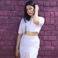 Crop Blazer And Skirt With Tanq Top