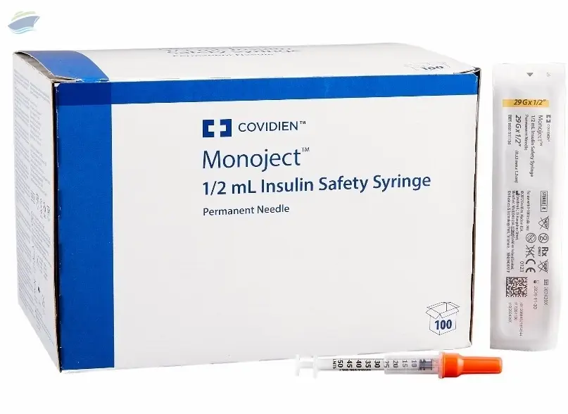 Insulin Syringe with Needle Monoject 0.5 ml