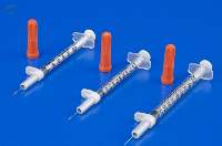 Insulin Syringe with Needle 0.5 mL 29 Gauge 1/2