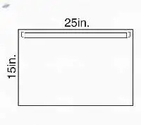 Halyard Utility Drape with Tape 25 W X 15 L