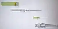 PTFE IV Catheter, Yellow Hub, 24G x 3/4"