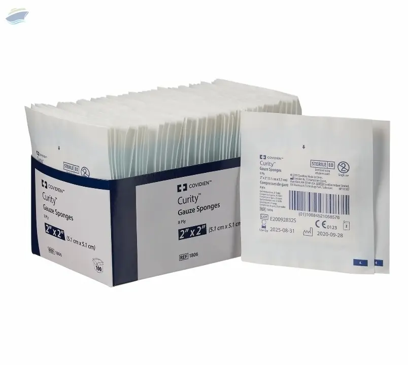 Sponge Curity Gauze 8-Ply 2 X 2 Inch