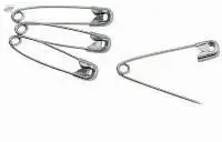 Safety Pin Number 2 Nickel-Plated Steel