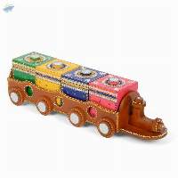 Multicolor Wooden Meenakari Dry Fruit Box