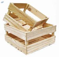 Wooden Crates, Pine Wood Basket, Storage Baskets