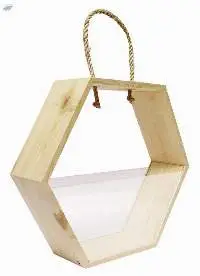 Multipurpose Wooden Rectangle Planter Rack