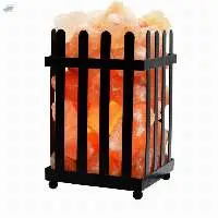 Wrought Iron Basket Salt Lamp 