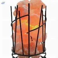 Wrought Iron Basket Salt Lamp