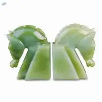 Green Horse Bookend