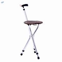 Three Legs Cane With Chair Folding Crutch Chair