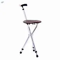 Three Legs Cane With Chair Folding Crutch Chair