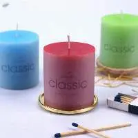 Unscented Pillar Candle
