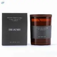 High Quality Black Glass Jar Candle