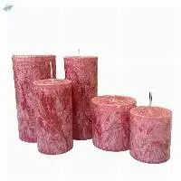 Customized colorful Paraffin Pillar Candle