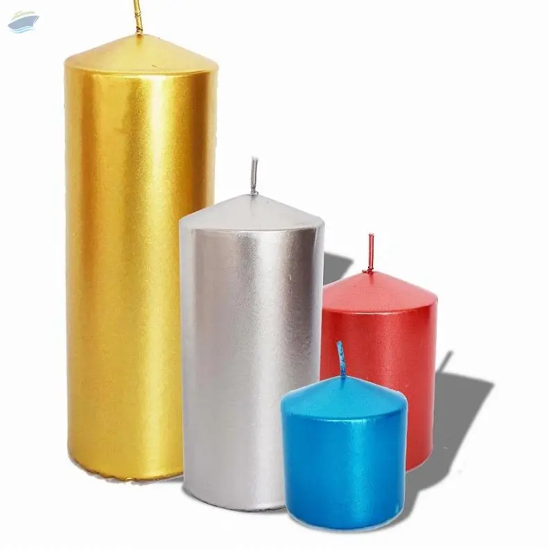 Customized Colorful Paraffin Pillar Candle