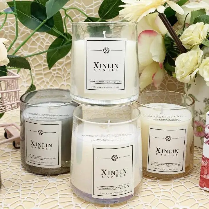 High Quality Colorful Glass Scented Candles