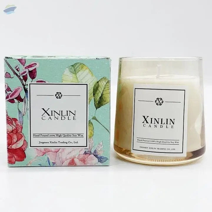 Colorful Ion Plating Glass Candle