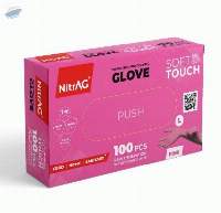 NitrAG Disposable Powder Free Glove (Pink)