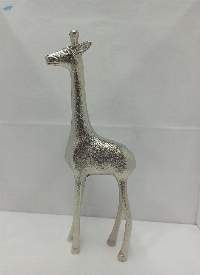 Plane Giraffe Table Decoration Nickle Plated Big