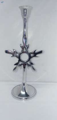 Snowflake Candle Holder Plain Polish