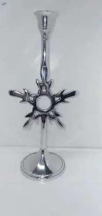 Snowflake Candle Holder Plain Polish