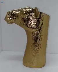 Horse Table Vase Gold Plated