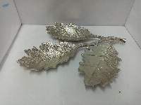 Leaf Dish Nickle Plated